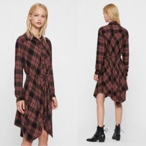 All Saints Tala Check Dress